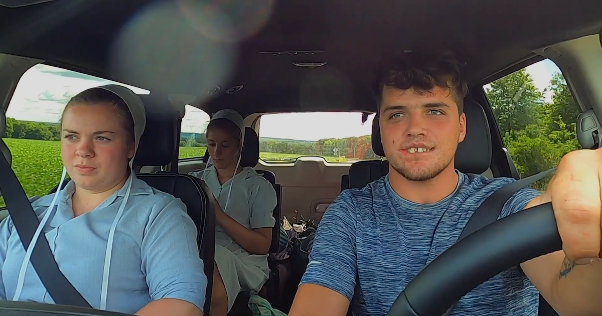 Maureen and Daniel driving to Florida on 'Return to Amish'