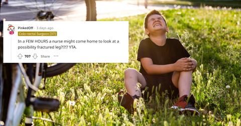 A dad refused to take his severely injured son to the emergency room, and the internet is not happy.