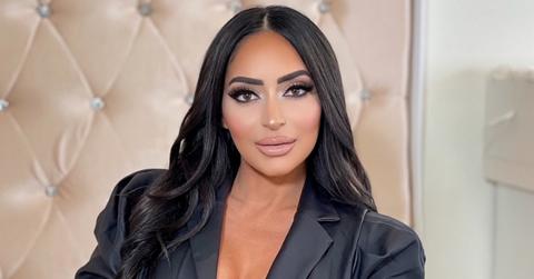 Angelina Pivarnick from 'Jersey Shore' wearing a black blazer.