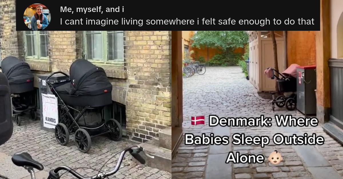 Woman Posts “Wild” Baby Sleeping Habit in Denmark