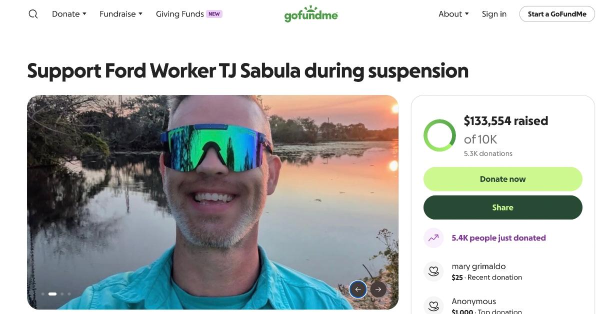 GoFundMe for TJ Sabula
