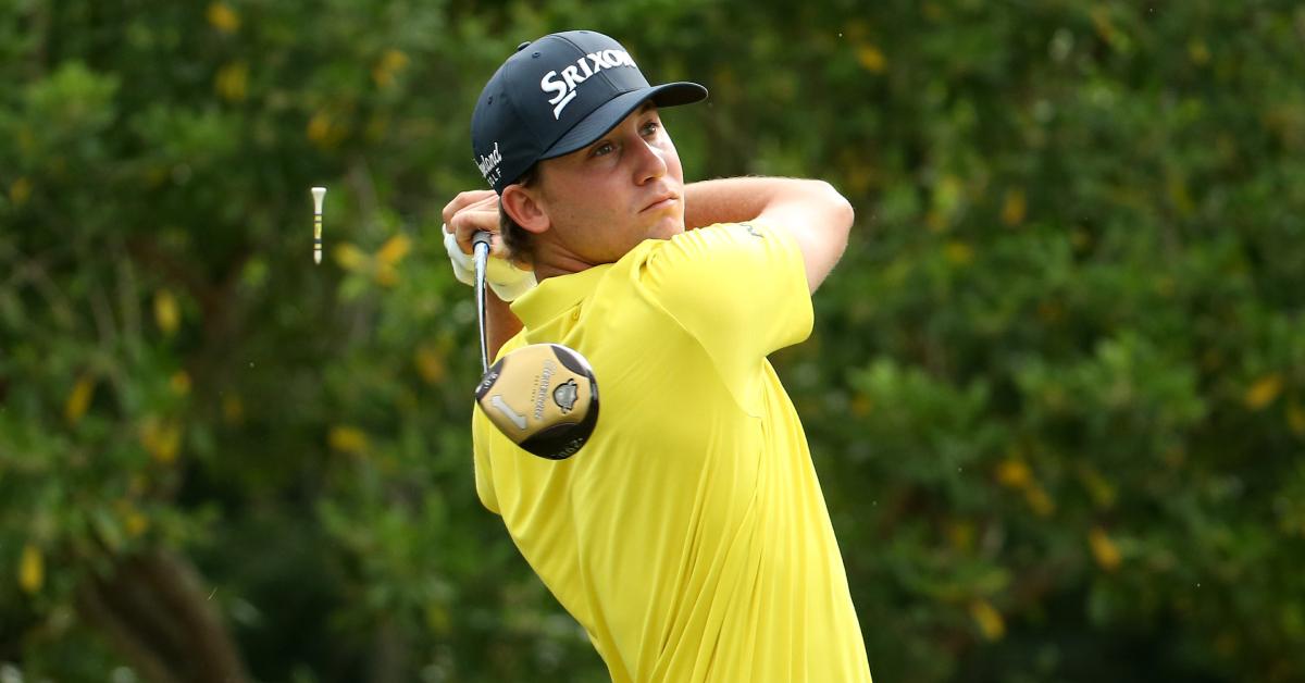 Smylie Kaufman golfing in 2016.