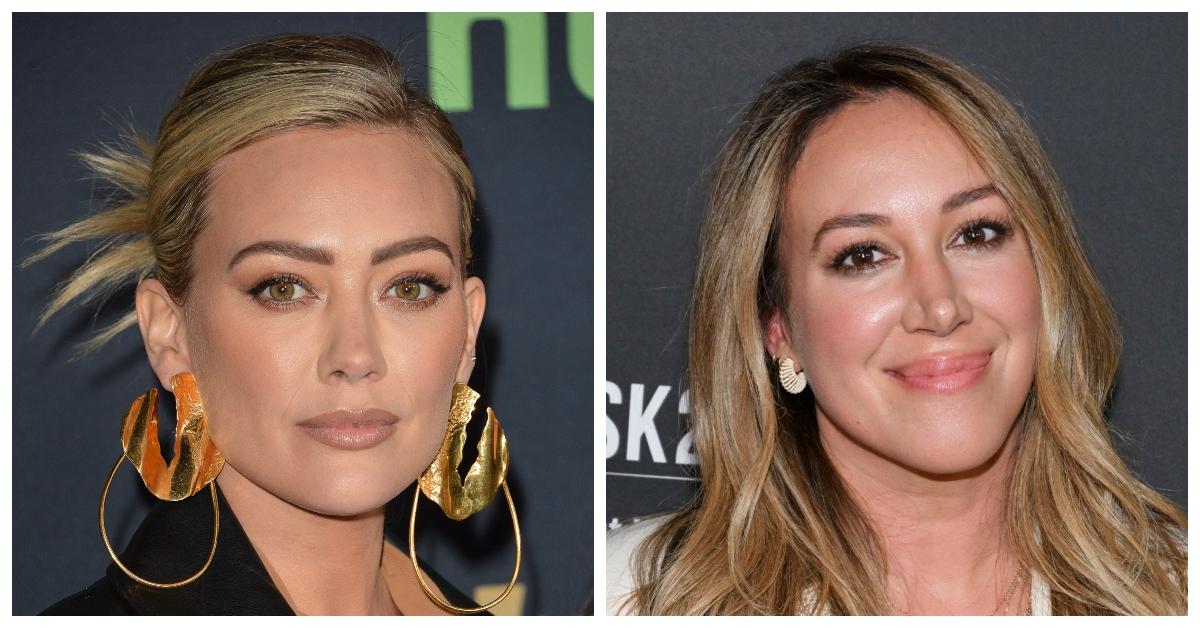 Hilary Duff (L) and Haylie Duff (R)