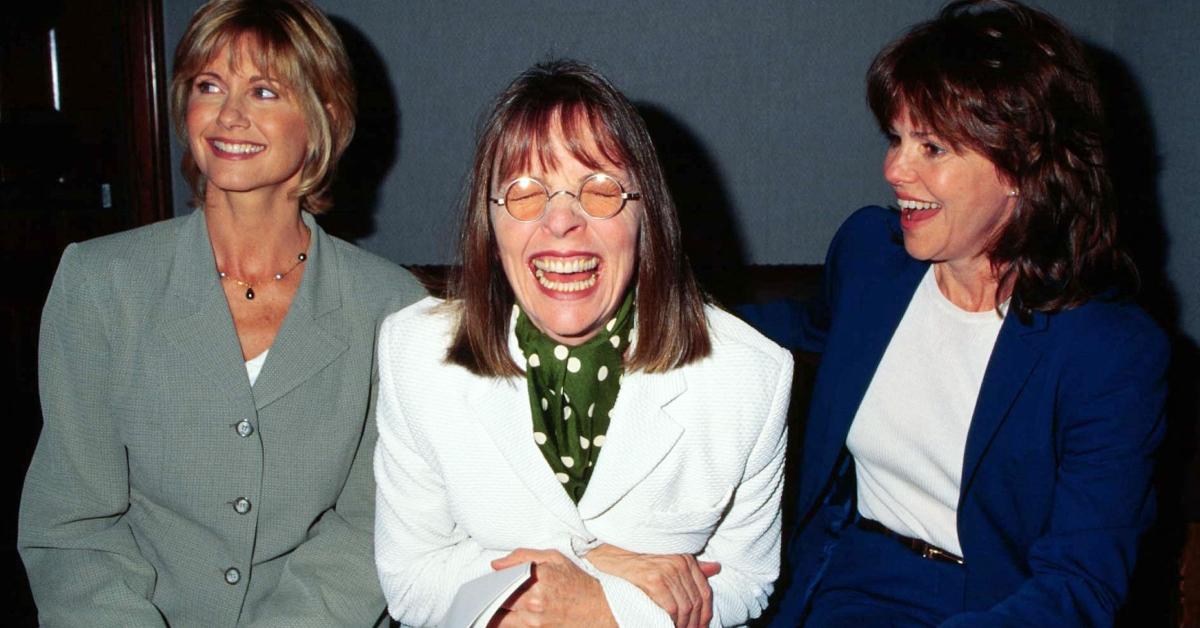 Olivia Newton-John, Diane Keaton and Sally Field at the 24th Annual People's Choice Awards in 1998.