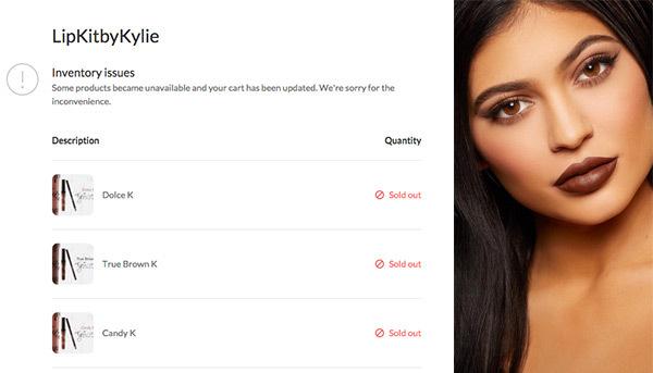 kylie lip kit sold out second time ftr