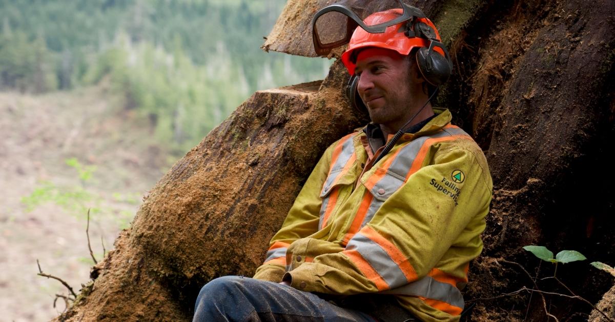 One of the loggers on The Last Woodsmen