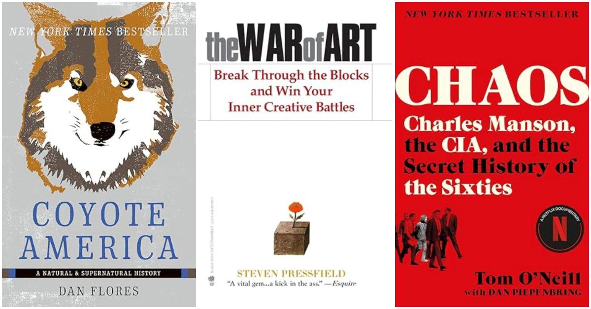 Book cover for the titles Joe Rogan has recommended.