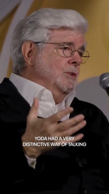 George Lucas explains why Yoda has a distinctive way of talking