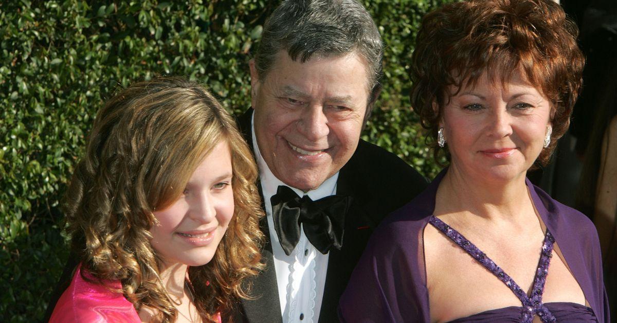 Jerry Lewis, and wife SanDee Pitnick, and daughter Danielle