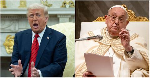 Trump and Pope Francis