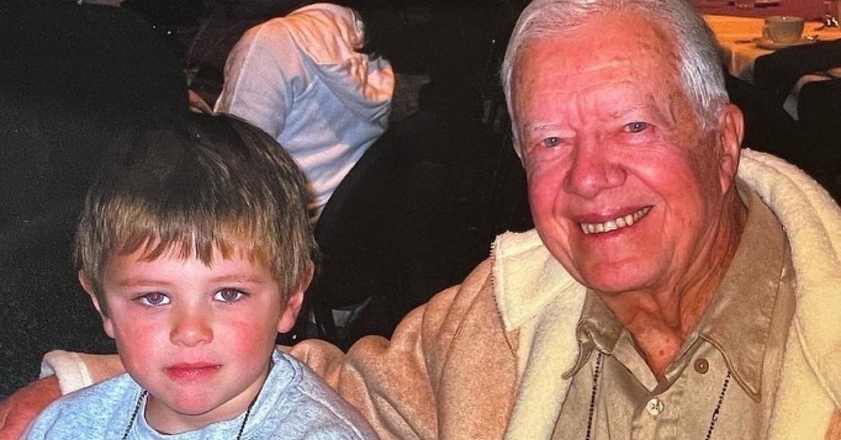 Jimmy Carter with grandson Hugo