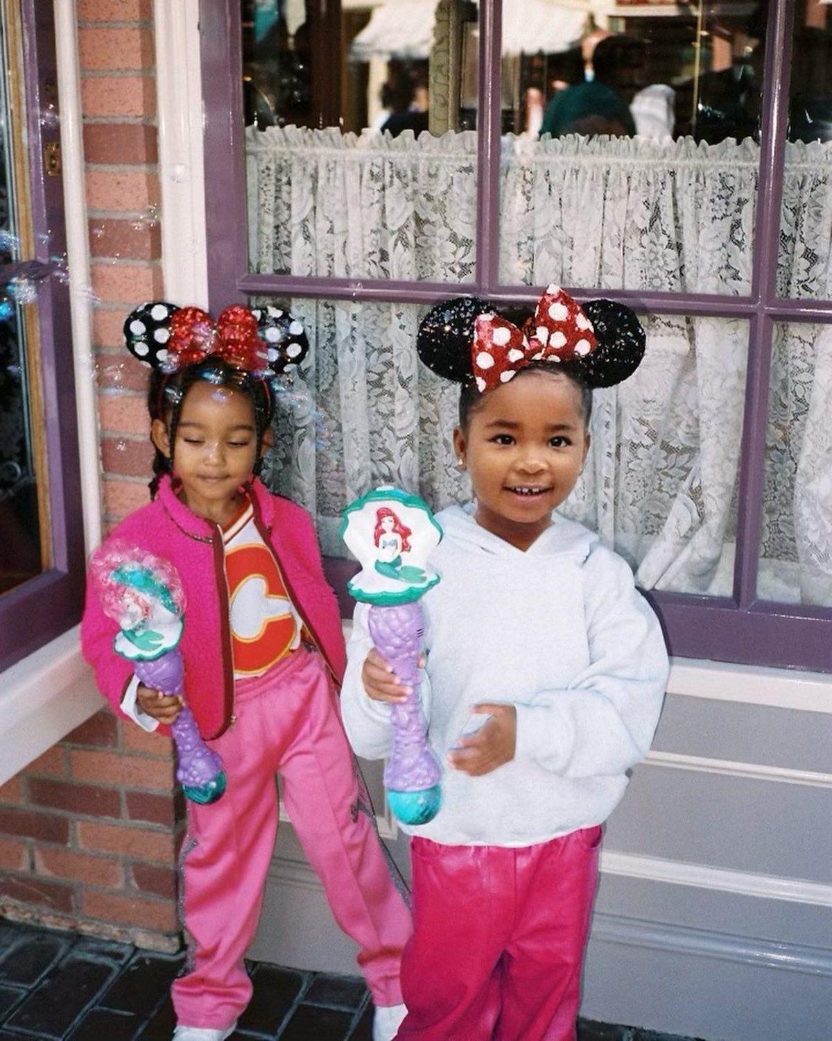 True Thompson and Chicago West at Disneyland