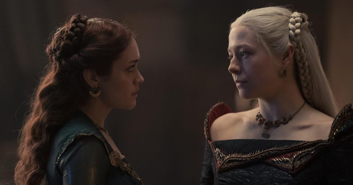 Adult Alicent and Rhaenyra face off in 'House of the Dragon.'