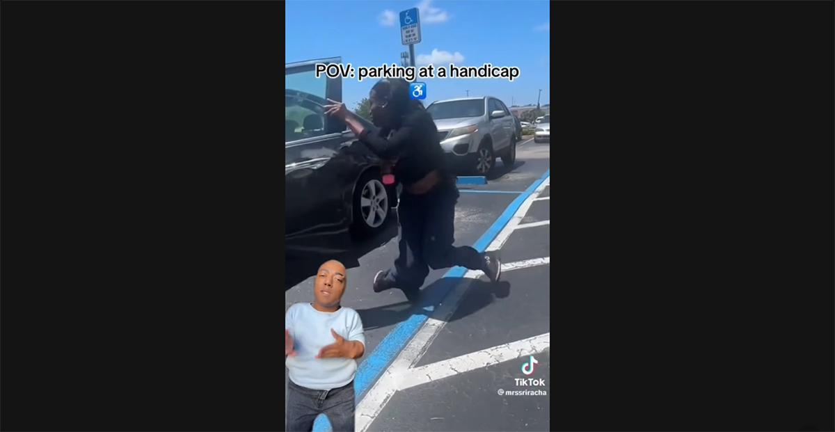 Woman parks spot people with disabilities TikTok