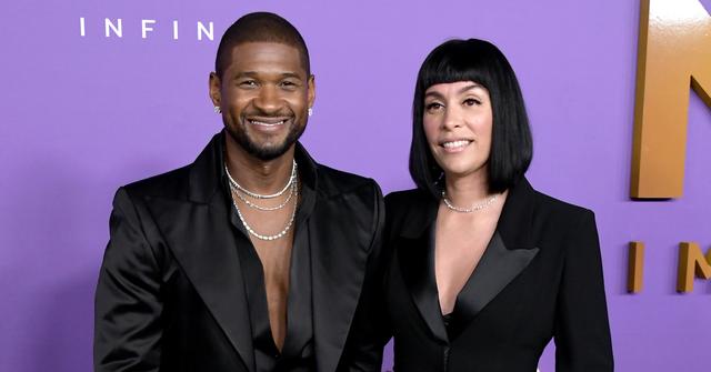 Usher and Jennifer Goicoechea at the NAACP Image Awards in March 2024