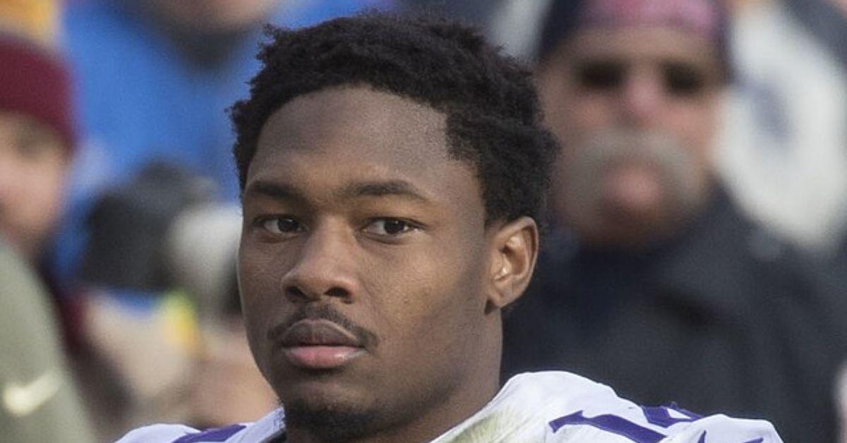 Stefon Diggs playing for the Minnesota Vikings. 