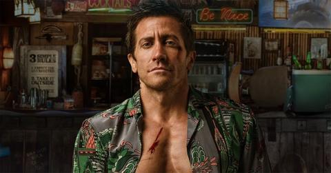 Jake Gyllenhaal in a promotional poster for 'Roadhouse.'