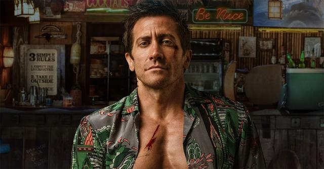 Jake Gyllenhaal in a promotional poster for 'Roadhouse.'