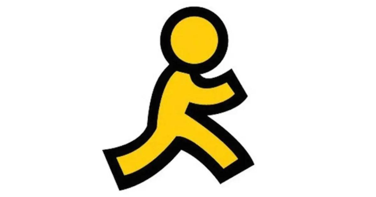 The AOL running man logo. 