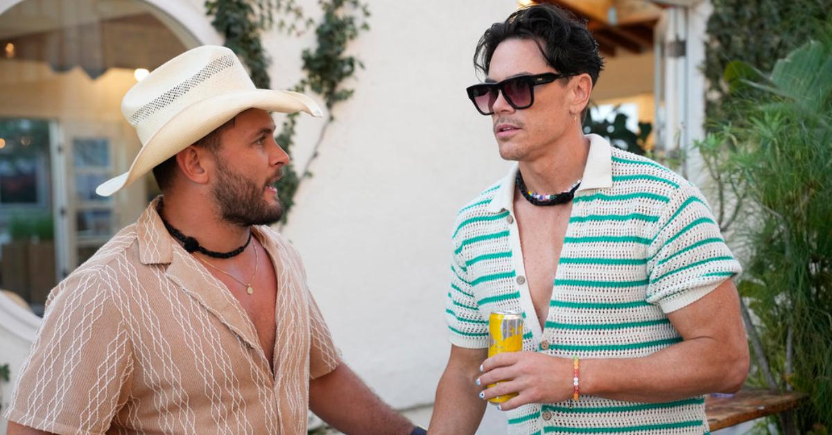 Brock Davies and Tom Sandoval in Season 11 of 'Vanderpump Rules.'