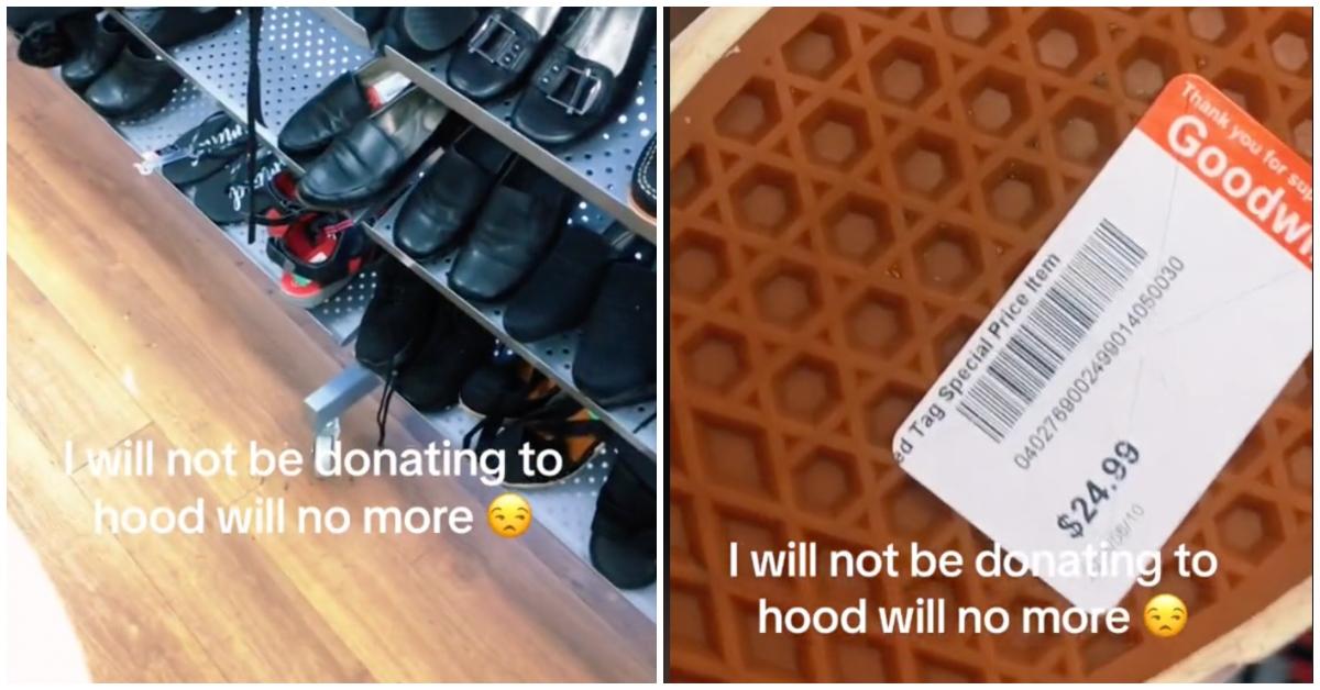 Customer Donates Shoes, Goodwill Sells Them for 25 Dollars