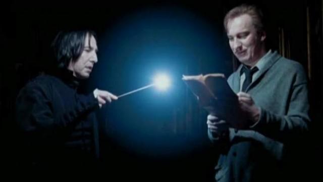 Snape using Lumos in 'Prisoner of Azkaban'