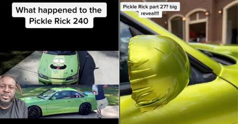 T-Pain's car Pickle Rick 240