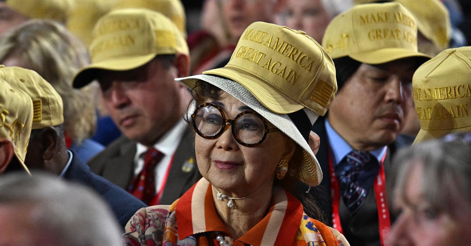 yellow maga hats