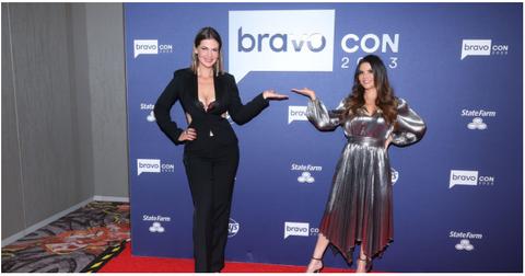 (l-r): Julia Lemigova and Adriana de Moura