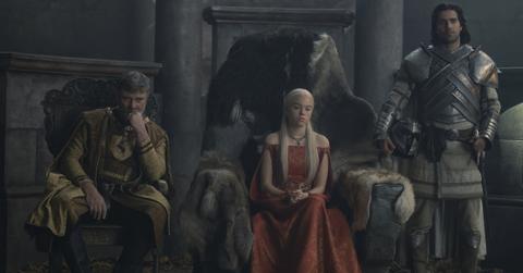 Julian Jones, Milly Alcock, Fabien Frankel in 'House of the Dragon'