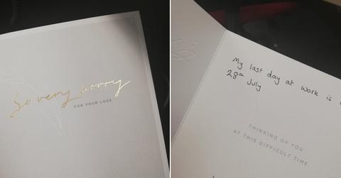 Man Resigns in Style With 'Sorry for Your Loss' Card That Has Everyone Laughing