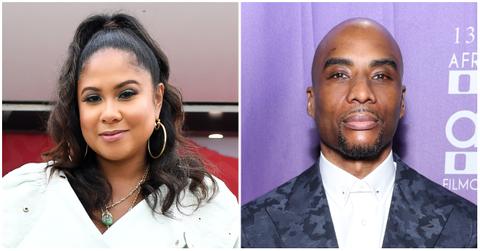 Angela Yee and Charlamagne Tha God