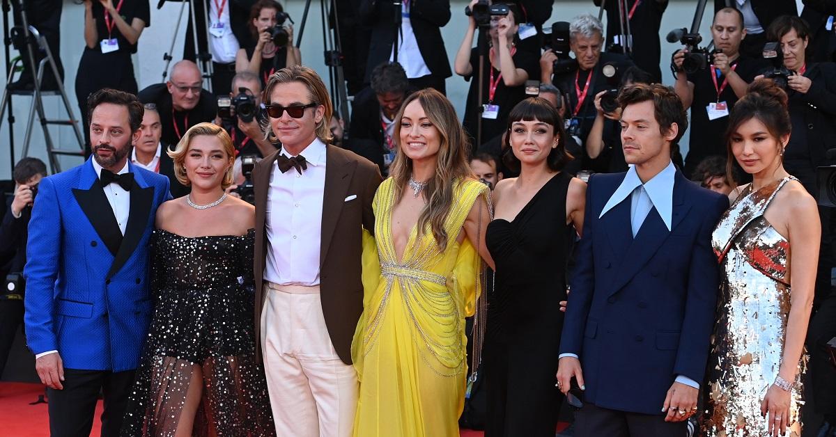 Cast of 'Don't Worry Darling' at Venice Film Festival. SOURCE: GETTY IMAGES
