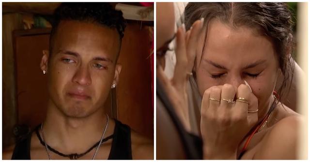 Brandon and Genevieve crying on Season 8 of 'Bachelor in Paradise.'