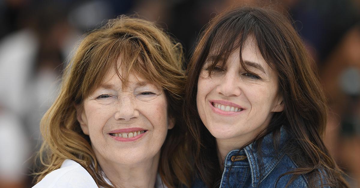 Jane Birkin's famous daughters Charlotte and Lou, from her