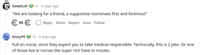 absurd roommate post