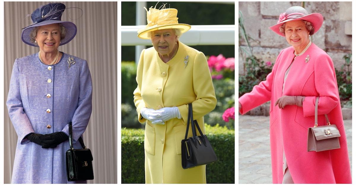 What handbags does the Queen of the UK always carry?