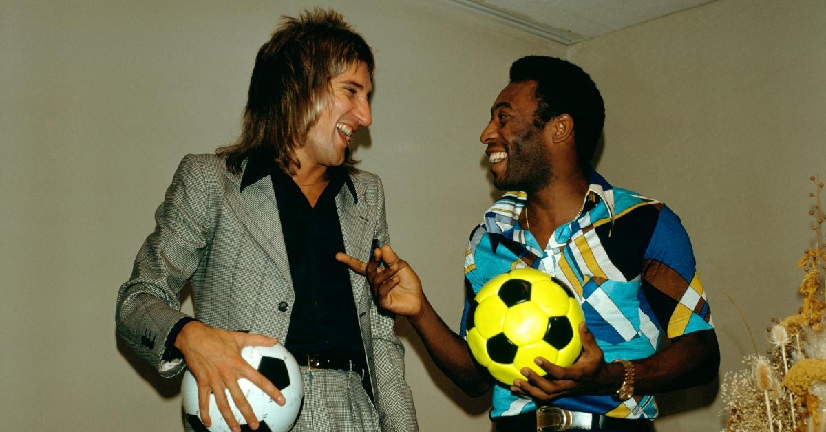 Rod Stewart and Pelé