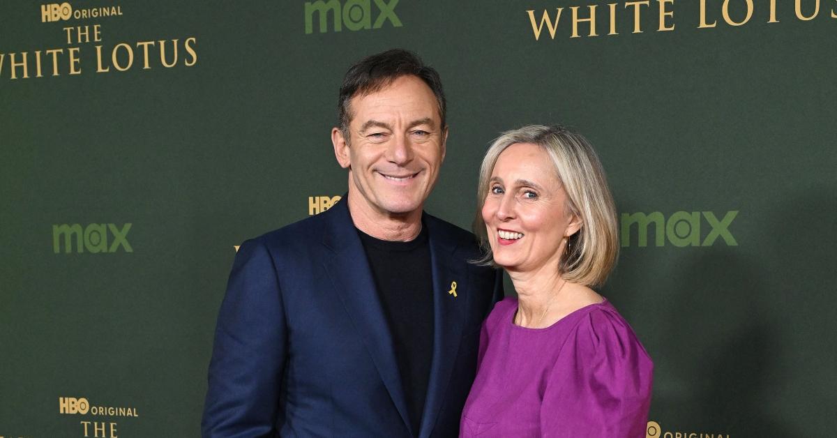 Jason Isaacs and his wife Emma Hewitt