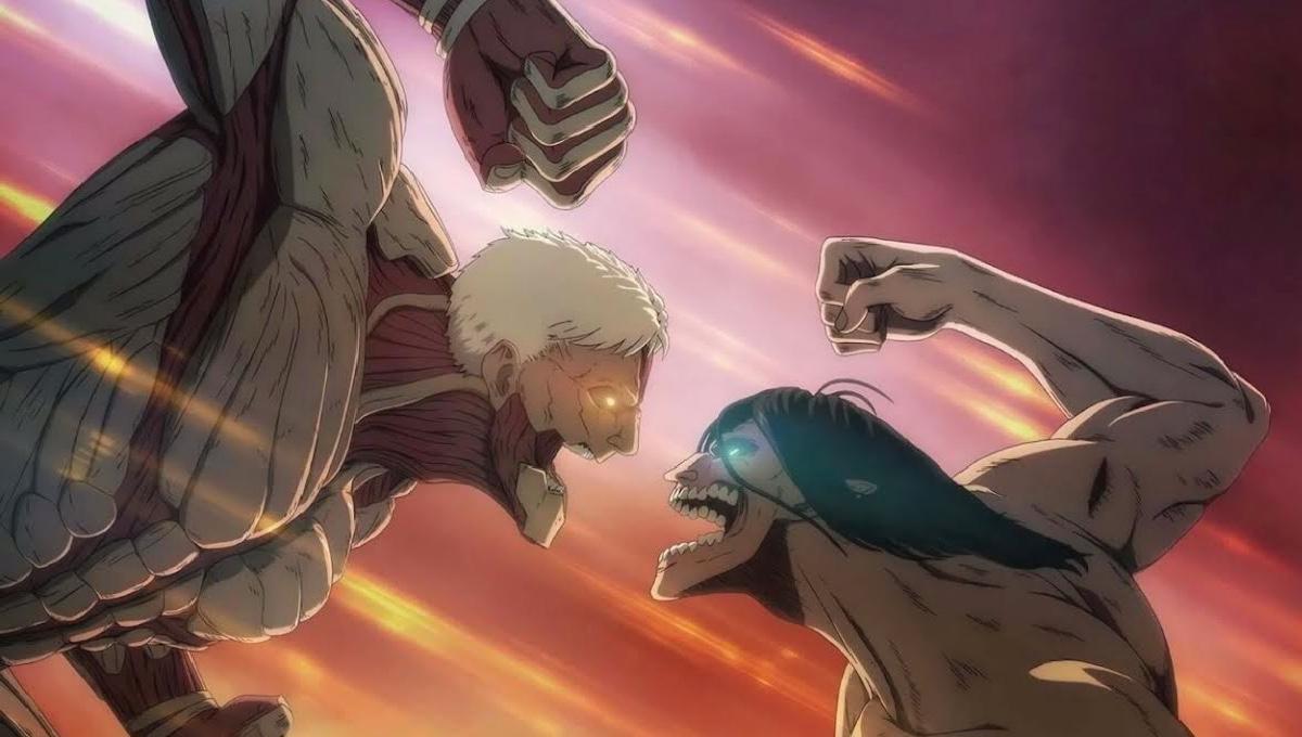 Titan Reiner versus Titan Eren 