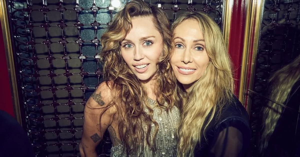 Miley and Tish Cyrus at Miley’s album release party in 2025.