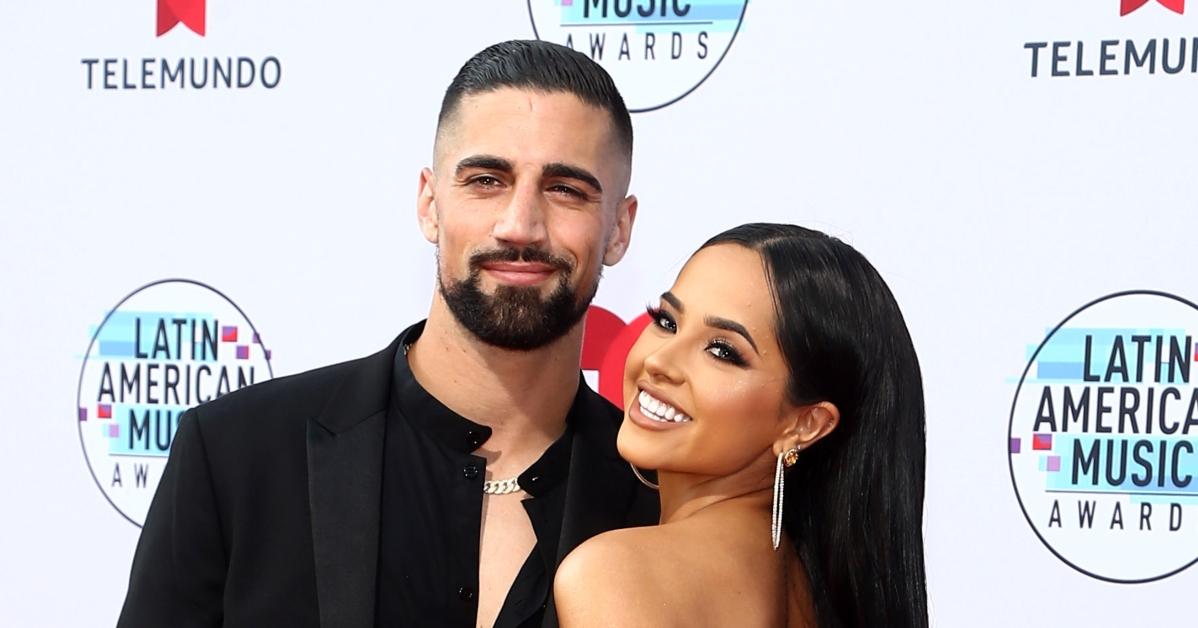 Becky G and Sebastian Lletget attend the 2019 Latin American Music Awards