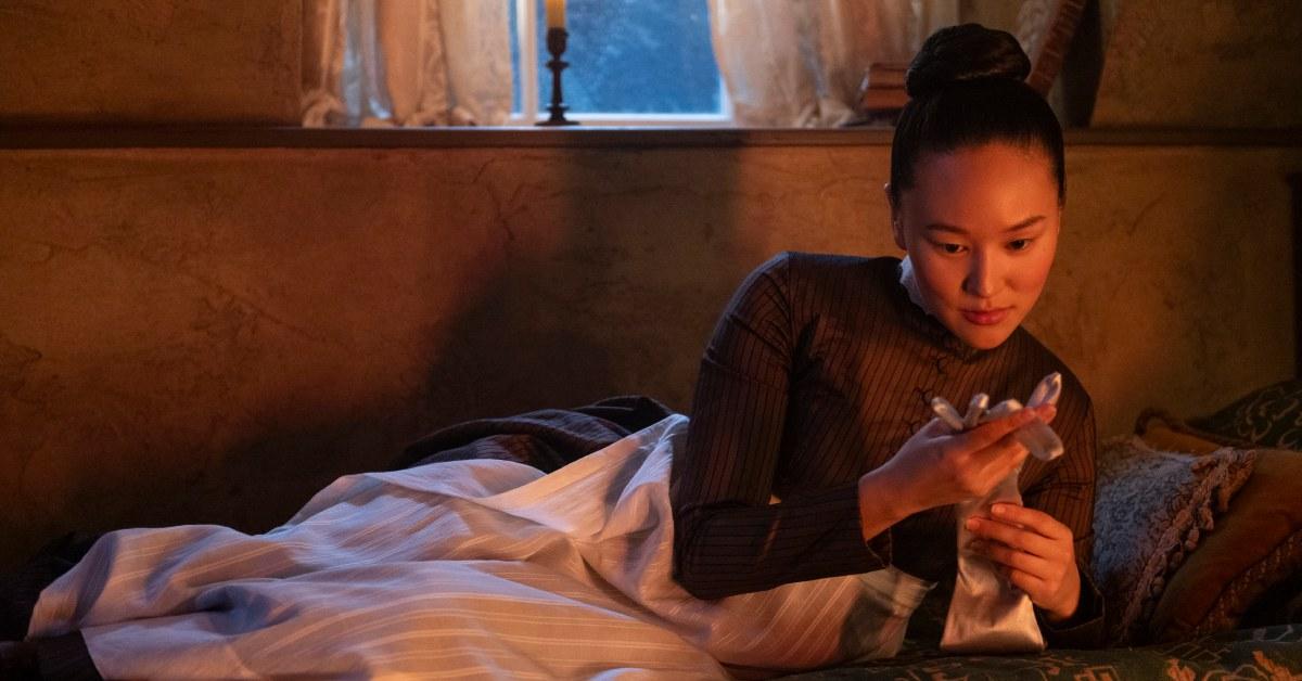 Sophie wearing her maid uniform.