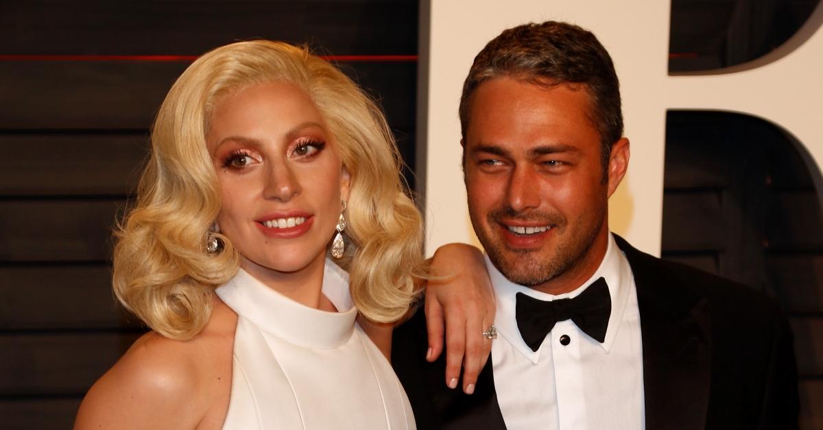 Lady Gaga and Taylor Kinney attend the Vanity Fair Oscar Party at Wallis Annenberg Center for the Performing Arts in Beverly Hills, Los Angeles, USA, on 28 February 2016.  (Photo by Hubert Boesl/picture alliance via Getty Images)