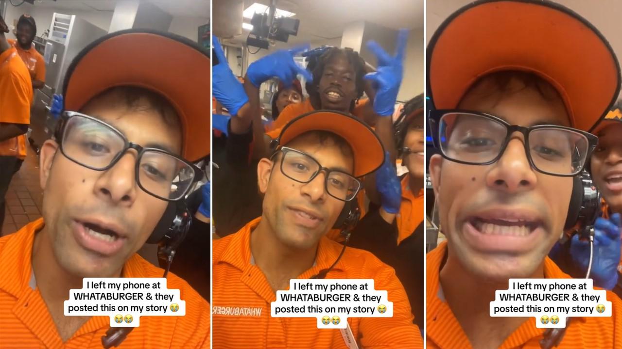 Whataburger employee video calling customer back to get her phone