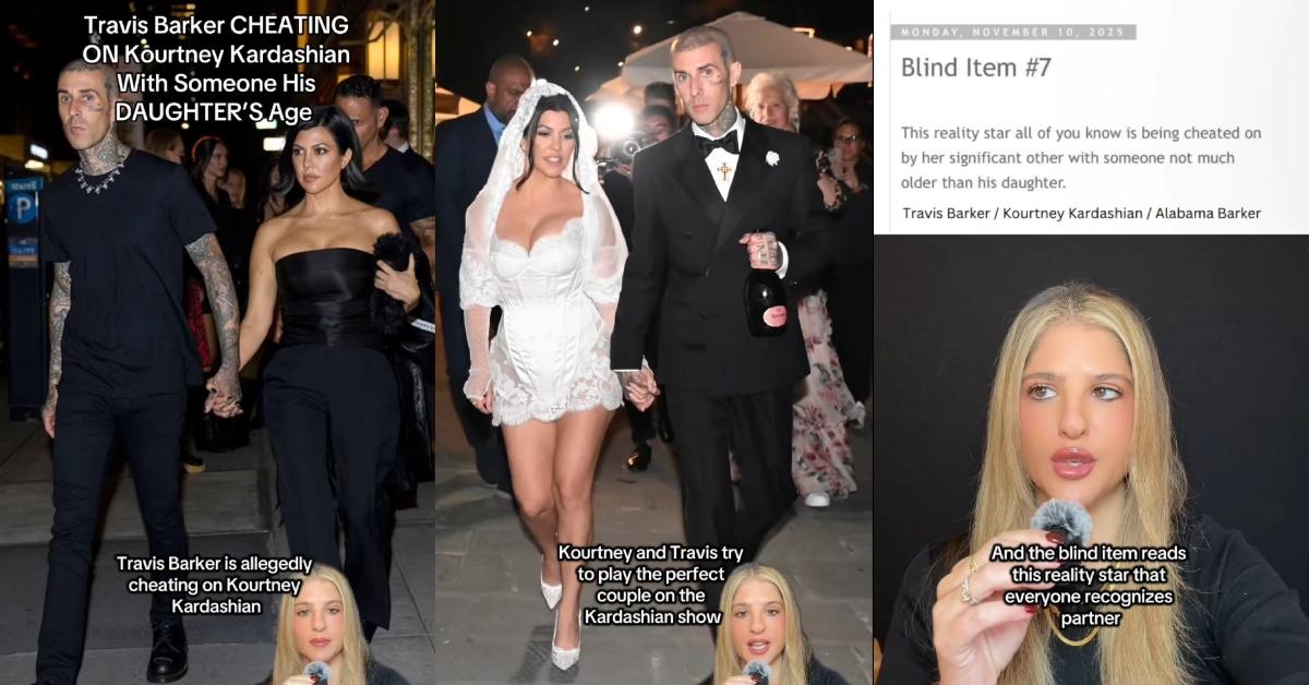 Tiktok user says Travis allegedly cheated on Kourtney Kardashian