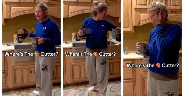 Husband misplaces pizza cutter for a year TikTok