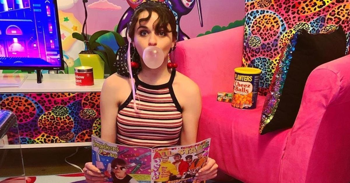 Joey King in a Lisa Frank ad