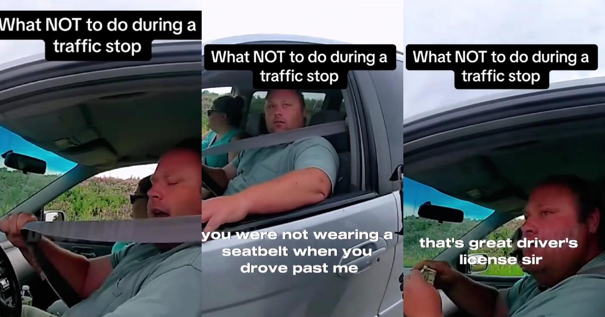 “What Not to Do During a Traffic Stop” — Seat Belt Meltdown