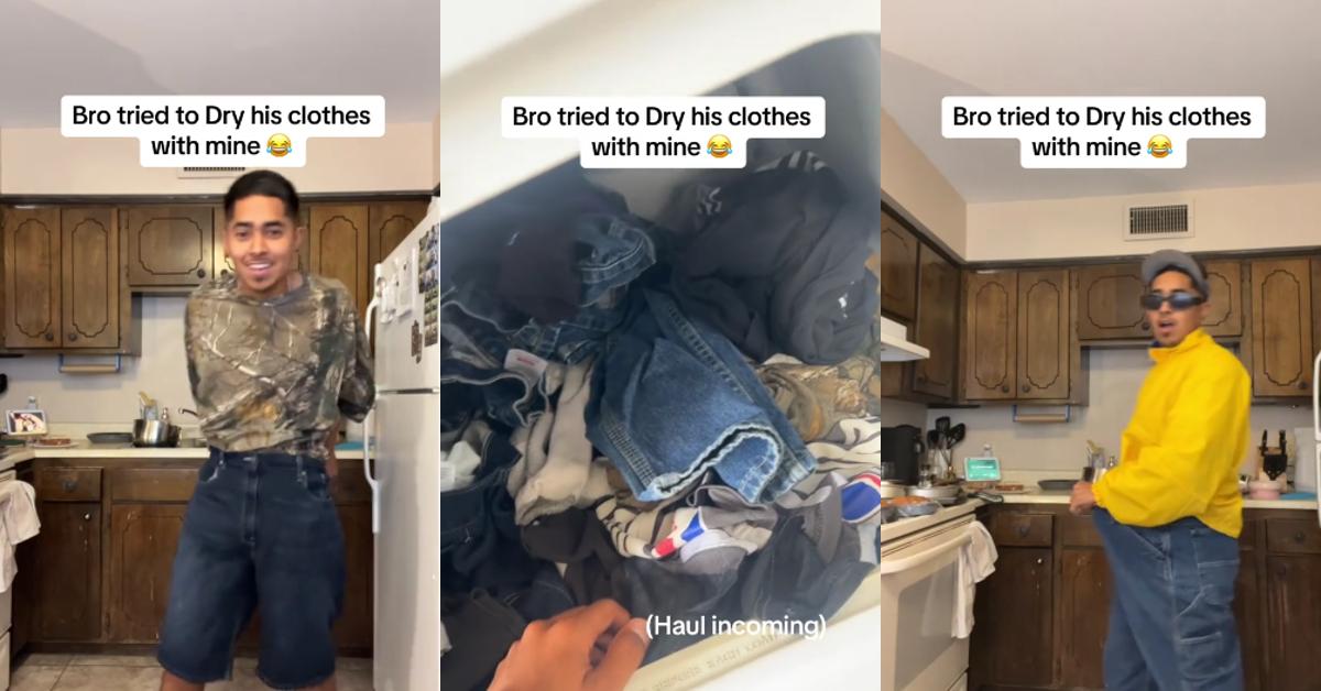 Neighbor Steals Dryer Session, Mans Gets Free Clothing Haul